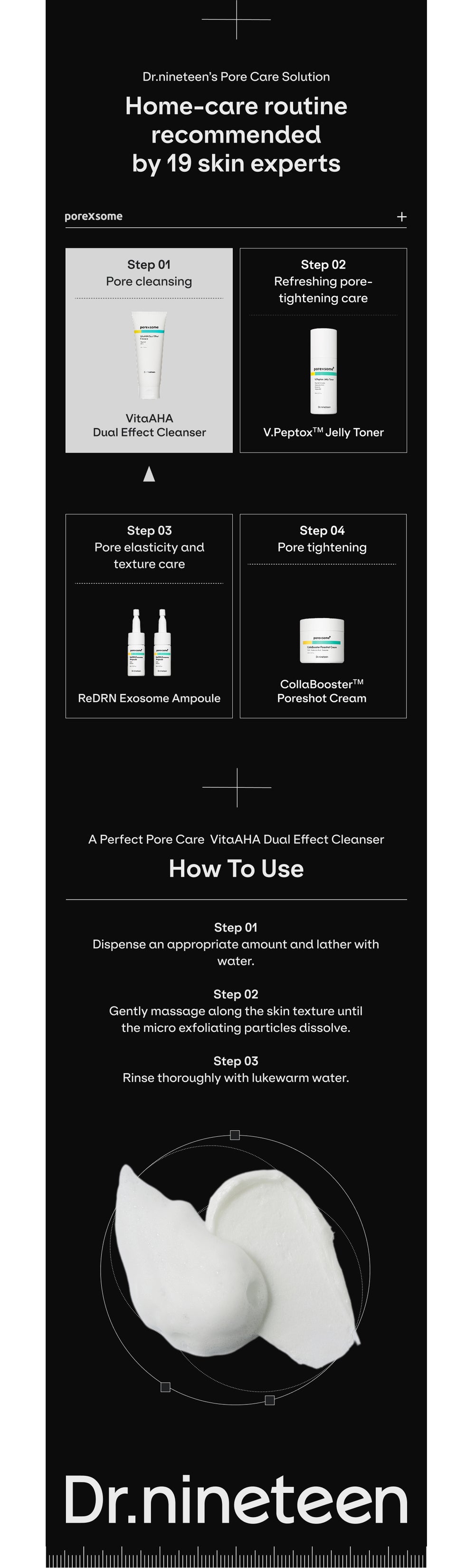 PoreXsome VitaAHA Dual Effect Cleanser 150ml
